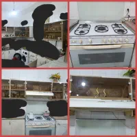 کابینت فلزی، گازفردار، هود، سینک، اب چکان