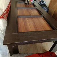 میز ناهار خوری ۸ نفره با هشت عدد صندلی سالم