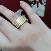 انگشتر طلا نمادار ۱۰۰ بالا فاکتور فروش فوری