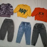 ۹ تکه لباس ۲ تا ۳ سال با هم یک میلیون