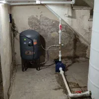 نصب پمپ آب و منبع