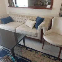 مبلمان ست راحتی ۷ نفره با میز نهارخوری ۸ نفره|مبلمان خانگی و میز عسلی|تهران, جردن|دیوار