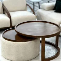 جلو مبلی عسلی گرد لبه دار|مبلمان خانگی و میز عسلی|چهاردانگه (تهران), |دیوار