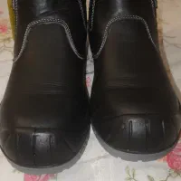 پوتین ایمنی با رویه چرم طبیعی گاوی و کفی طبی|کیف، کفش، کمربند|خرمشهر, |دیوار