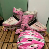 اسکیت دخترانه به همراه کلاه