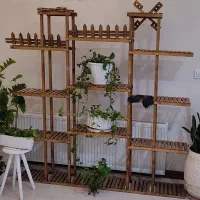 استند گل و گلدان چوب اصل - تمیز سالم بزرگ|صنایع دستی و سایر لوازم تزئینی|ری, حمزهآباد|دیوار