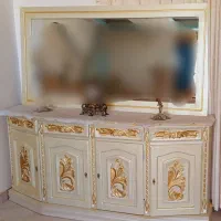 آینه کنسول چوبی