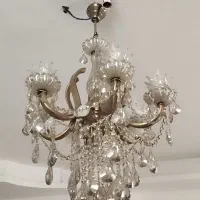 لوستر ۶ شاخه ۱۲ شعله در حد نو