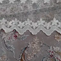 پرده تور گیپور گلدوزی