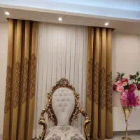 پرده آماده پانچ ،مدرن ،کلاسیک،لیزری ویولت|پرده، رانر، رومیزی|تهران, نعمت‌آباد|دیوار