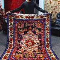 قالیچه گل ابریشم