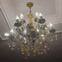 لوستر تمام برنجی|لوستر و چراغ آویز|ورامین, ورامین|دیوار