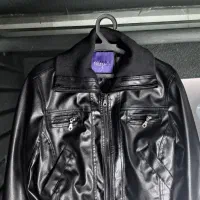 کاپشن چرم زنانه خارجی L-XL