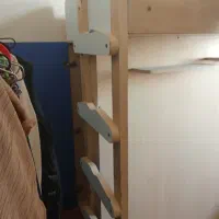 تخت خواب دو طبقه با کمد و میز کامپیوتر