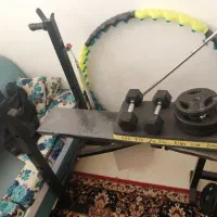 دمبل، میله هالتر، وزنه هالتر، نیمکت ۳ حالته وخرک