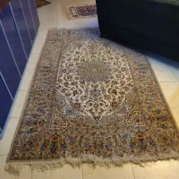 قالیچه کلک ابریشم تک خفت اصفهان|فرش|اصفهان, طامه|دیوار