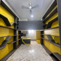 دکور قفسه مغازه ام دی اف mdf بسیار شیک