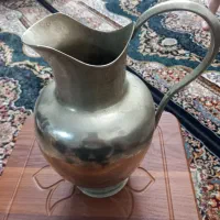 پارچ مسی و بشقاب مسی دوره قاجاری