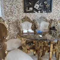 مبل استیل بامیز غذا خوری8نفره|مبلمان خانگی و میز عسلی|اراک, |دیوار