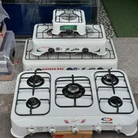 اجاق گاز رومیزی لعاب یک دو سه پنج شعله سفید مشکی