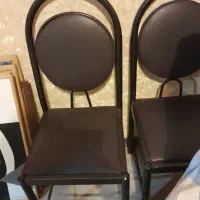 شش عدد صندلی انتظار. فلزی نو