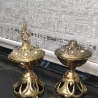 قندان برنجی قدیمی|کلکسیون اشیاء عتیقه|مشهد, تلگرد|دیوار