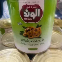 زیتون سبز اسلایس حلب ۳ کیلویی