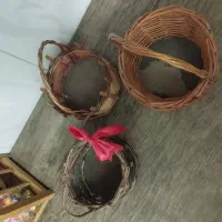 سه عدد سبد دسته دار زیبا|ظروف سرو و پذیرایی|قم, پردیسان|دیوار