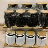 بانک شیشه آیی جای ادویه پاسماوری بلور و سرامیک
