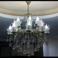 لوستر۱۶ شعله برنجی