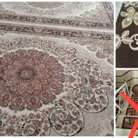 دو عدد فرش 700 شانه اصل 2/5*3/5 و گلیم