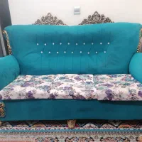 مبل 7 نفره همراه با عسلی|مبلمان خانگی و میز عسلی|فولادشهر, مسکن مهر فولادشهر|دیوار