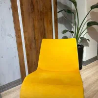 صندلی راحتی هلگر مدل Wave کد RC-103 رنگ زرد