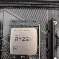 باندل AMD (مادربورد و CPU) Ryzen 5 4650G Pro|قطعات و لوازم جانبی رایانه|آباده, |دیوار