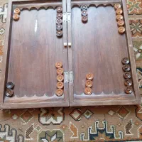 تخته نردمنچ جنس استخوان، فندک بنزینی، شاه کاسه مسی
