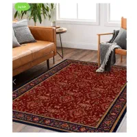 فرش مرینوس کلکسیون بهارستان طرح نگار رنگ زرشکی|فرش|اردبیل, |دیوار