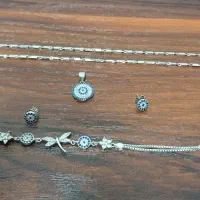 فروش نیم ست نقره عیار نهصد و بیست و پنج نو