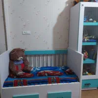 فروش ویژه و استثنایی تخت و کمد و ویترین کودک