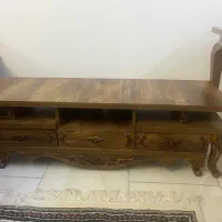 میز تلویزیون طرح چوب