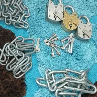 4 عدد قفل زنجیر