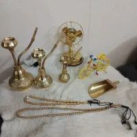 قلیان تسبیح برنجی برنزی برنزظروف خانگی مجسمه