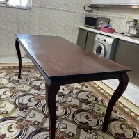 میز ناهار خوری ۶نفره کاملا سالم چوبی بدون خطِ خش|میز و صندلی غذاخوری|آزادشهر, |دیوار