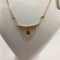 مدال همراه با زنجیر طلا(۲گرم)