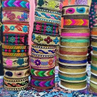 انواع نوار شلواری خوصی و گلدار جدید