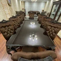 مبل مدرن استیل ۹ نفره/ میز ناهار خوری و بوفه|مبلمان خانگی و میز عسلی|کرج, گوهردشت|دیوار