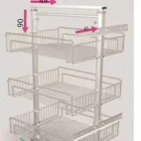 سبد ریلی سه طبقه