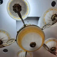 لوستر کلاسیک با دیوارکوب