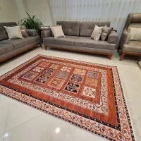 فرشینه خشتی زمینه لاکی|فرش|اراک, |دیوار