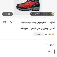 کفش چوبازی کوهنوردی سایز۴۶|کیف، کفش، کمربند|شهرکرد, |دیوار