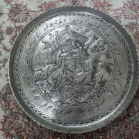 سینی قلم کاری امضا دار